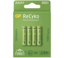 GP nabíjecí baterie ReCyko 1000 AAA (HR03), 4ks 1032124100