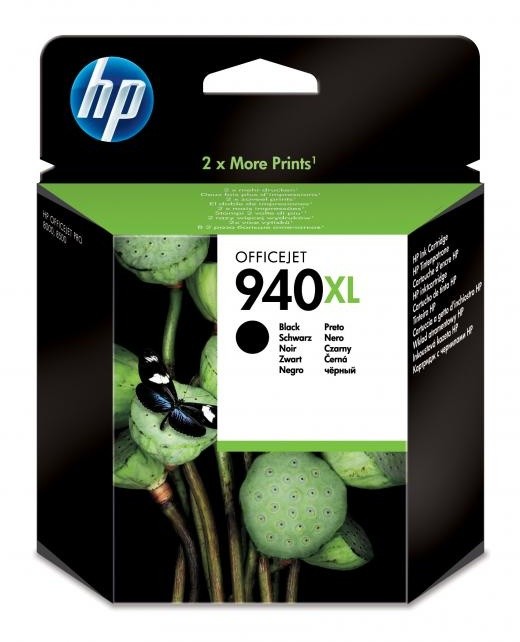 HP C4906AE, č. 940XL, černá – ušetřete až 50 % oproti standardní náplni