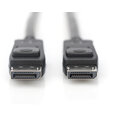 Digitus kabel DisplayPort, M/M, se západkou, 2m, černá_512523266