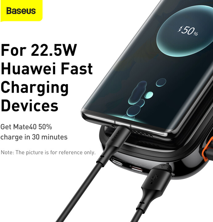 Baseus powerbanka s digitálním displejem Qpow Pro Fast Charge iP, 20000mAh, 20W, černá_1249717130
