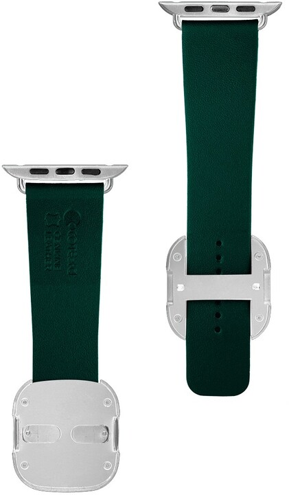 COTEetCI kožený magnetický řemínek Nobleman pro Apple Watch 38 / 40mm / 41mm, zelená_367587803