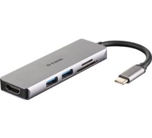 D-Link USB-C Hub 5v1, HDMI, čtečka karet SD/microSD_844031349