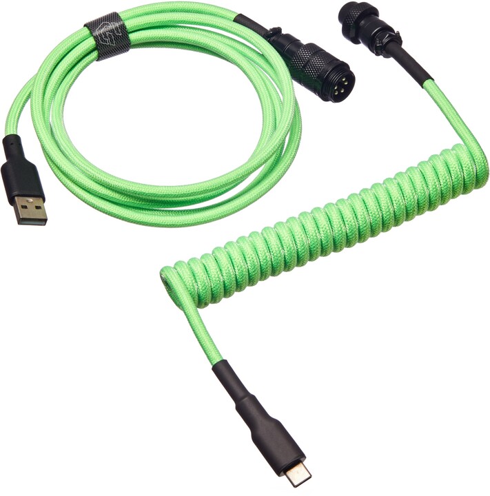 CZC.Gaming Serpent, USB-C/USB-A, 1,5m, zelený_5033144