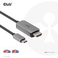 Club3D kabel USB-C - HDMI, 4K120Hz 8K60Hz HDR10 s DSC1.2, M/M, 3m_1565869653