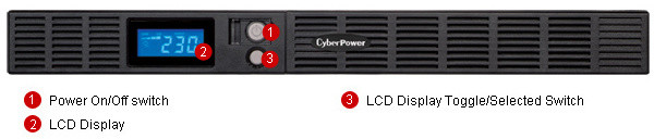 CyberPower Green Power Office RM UPS 1000VA/600W, 1U, LCD, rack_1177137871