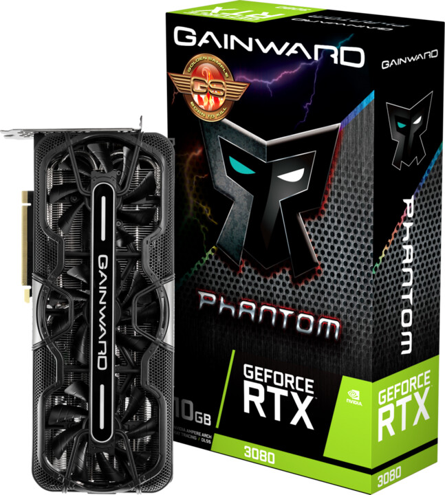Gainward GeForce RTX 3080 Phantom GS, LHR, 10GB GDDR6X_607620908