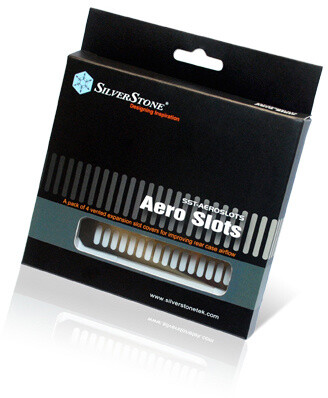 SilverStone Aeroslots, za PCI slot, 4 kusy, černá_943618161