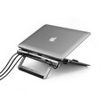 EPICO hub USB-C se stojánkem pro notebooky 8v1, šedá_339792604