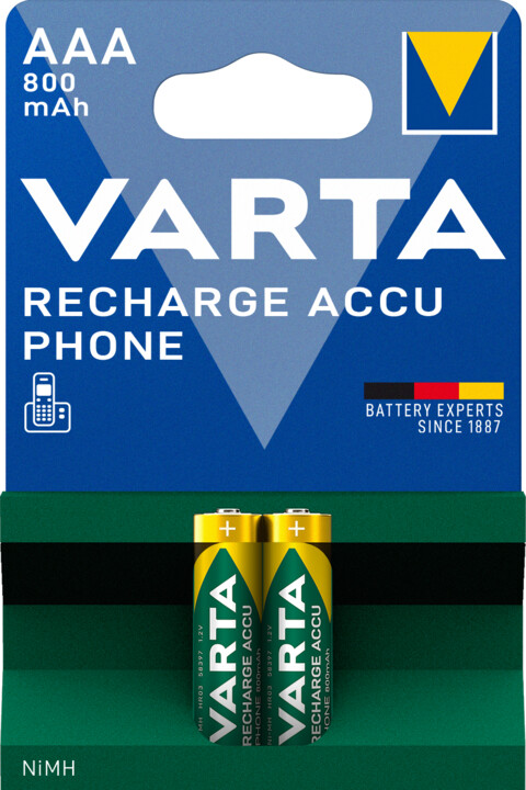 VARTA nabíjecí baterie Phone AAA 800 mAh, 2ks_1817406295