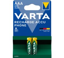 VARTA nabíjecí baterie Phone AAA 800 mAh, 2ks 58398101402