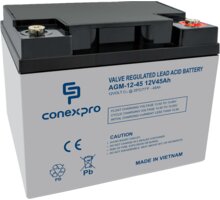 Conexpro baterie AGM-12-45, 12V/45Ah, Lifetime