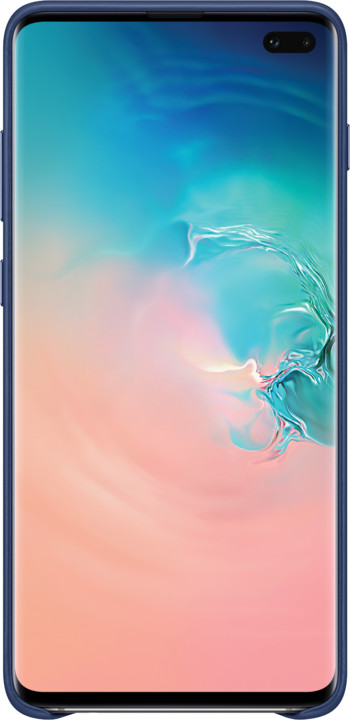 Samsung kožený zadní kryt pro Samsung G975 Galaxy S10+, modrá (Navy)_302440953