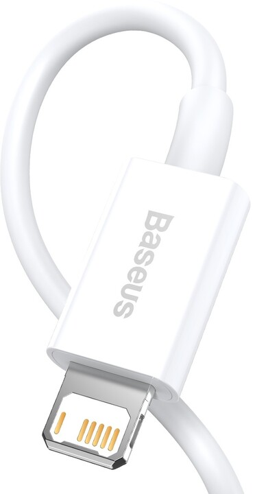 BASEUS kabel Superior Series USB-A - Lightning, rychlonabíjecí, 2.4A, 2m, bílá_512292335