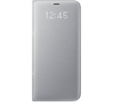 Samsung S8+, Flipové pouzdro LED View, stříbrná_446634031