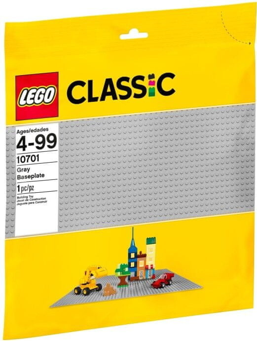 LEGO® Classic 10701 Šedá podložka na stavění