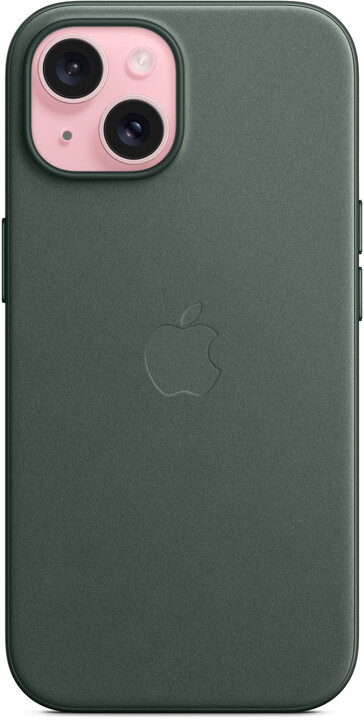 Apple kryt z tkaniny FineWoven s MagSafe na iPhone 15, listově zelená_965081064