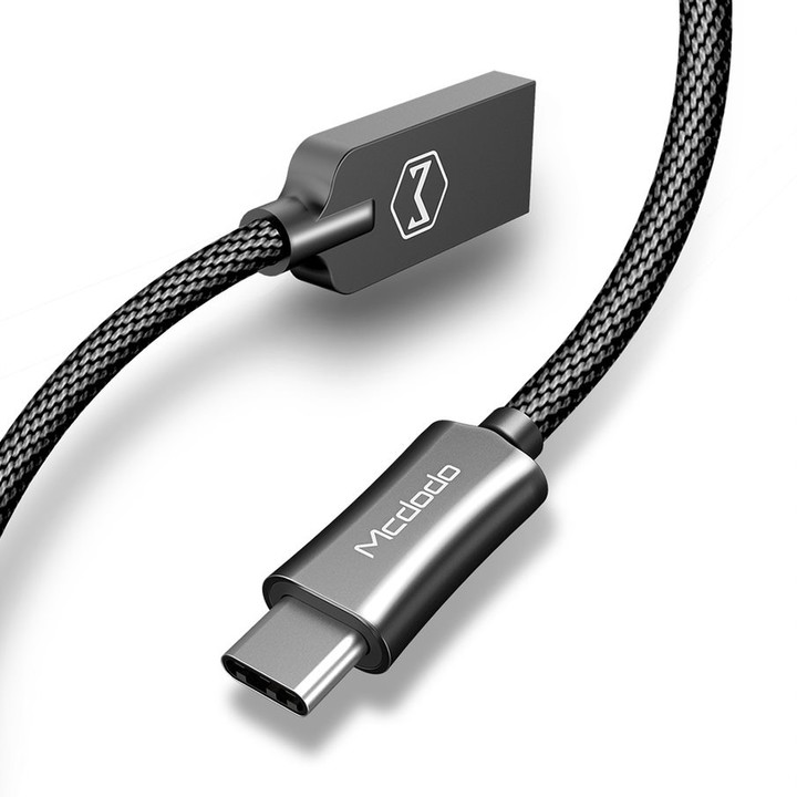 Mcdodo Knight datový kabel USB-C, 1.5m, černá_2083234328