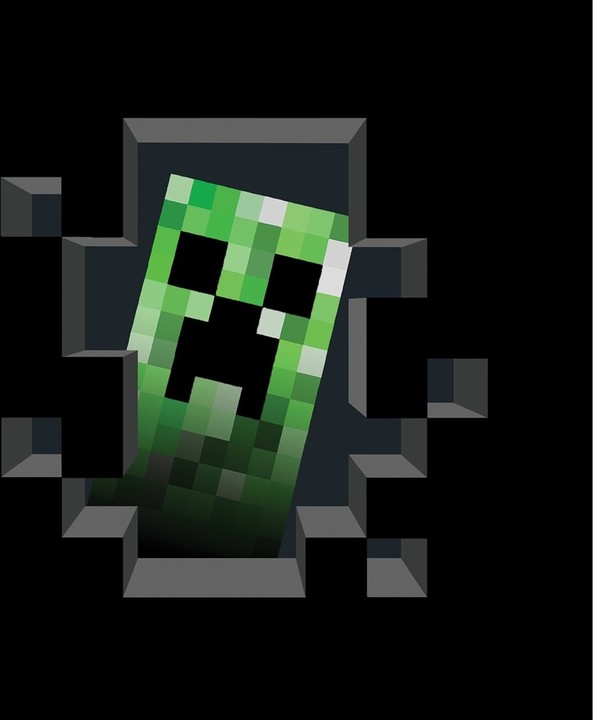 Mikina Minecraft Creeper Inside, černá (US S / EU M)_707834683
