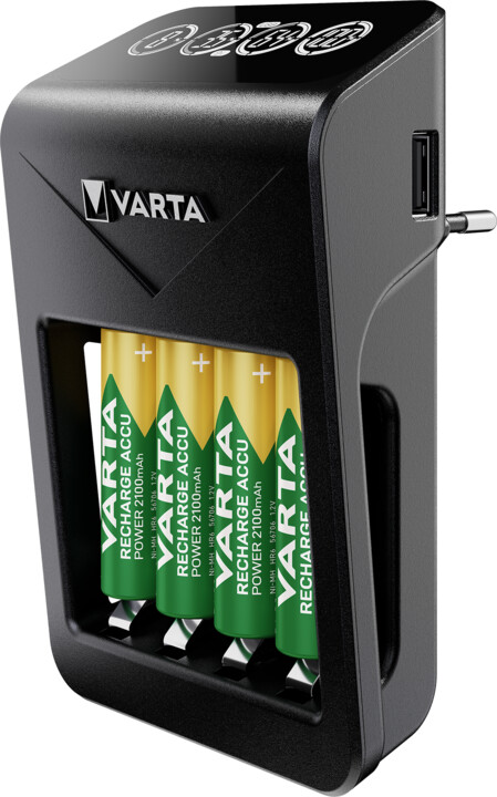 VARTA nabíječka Plug Charger+, včetně 4x AA 2600 mAh_140400480