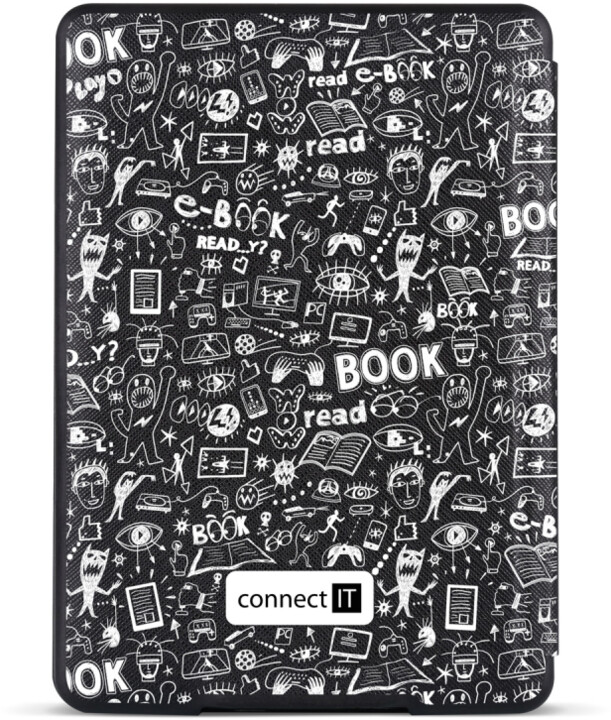 CONNECT IT Doodle pouzdro pro Amazon NEW Kindle Paperwhite 4 (2018), černé