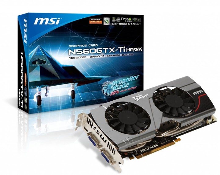 MSI N560GTX-Ti Hawk 1GB, PCI-E_809453566