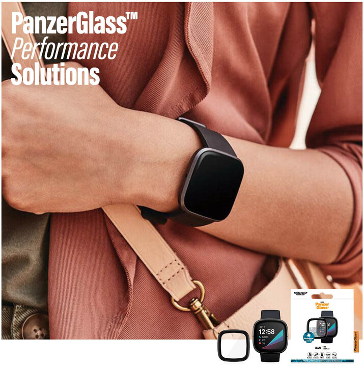 PanzerGlass ochranné sklo SmartWatch pro Fitbit Sense/Versa 3, antibakteriální_1767321385