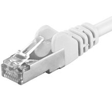 Premiumcord Patch kabel CAT6a S-FTP, RJ45-RJ45, AWG 26/7 0,25m bílá_116630777