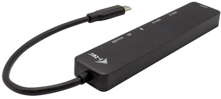 i-tec cestovní dokovací stanice USB-C, HDMI, 4K, PD, 60W, černá