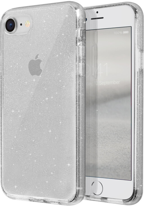 UNIQ pouzdro Lifepro Tinsel Hybrid pro iPhone SE (2020), transparentní_1628334458