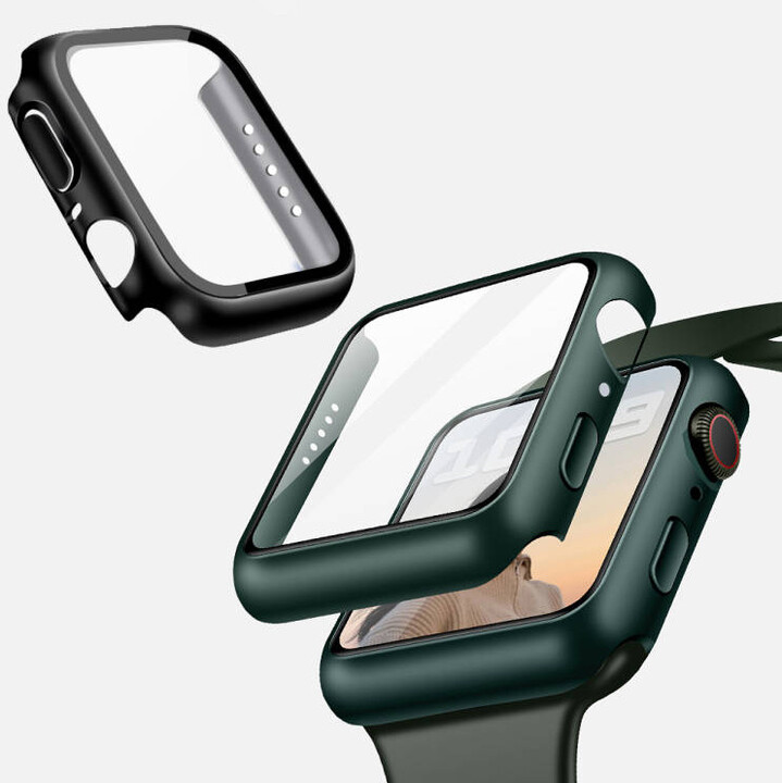 COTEetCI polykarbonátové pouzdro s ochranou displeje pro Apple Watch 7 41mm, bílá_1232342150