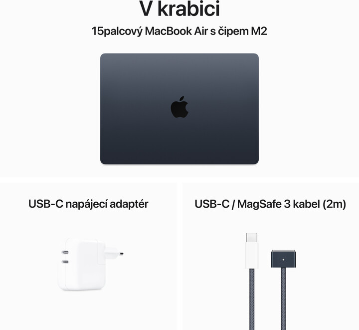 Apple MacBook Air 15, M2 8-core/8GB/1TB SSD/10-core GPU, temně inkoustová (M2 2023)_1396866111