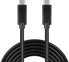 PremiumCord USB-C kabel ( USB 3.1 generation 2, 3A, 10Gbit/s ) 3m, černá Poukaz 200 Kč na nákup na Mall.cz
