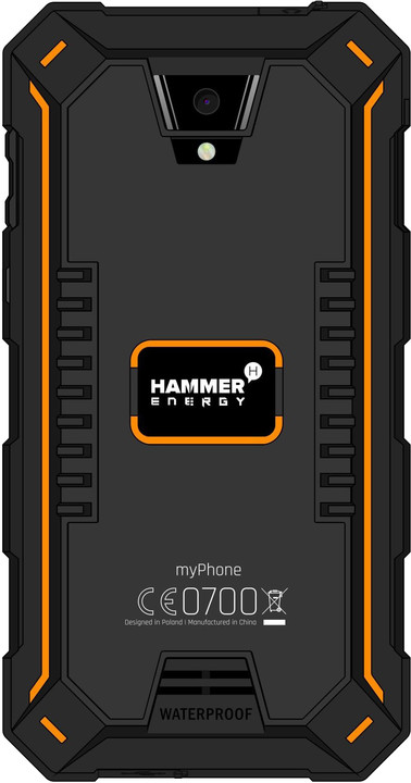 myPhone HAMMER ENERGY LTE, 2GB/16GB, Black/Orange_1317415090