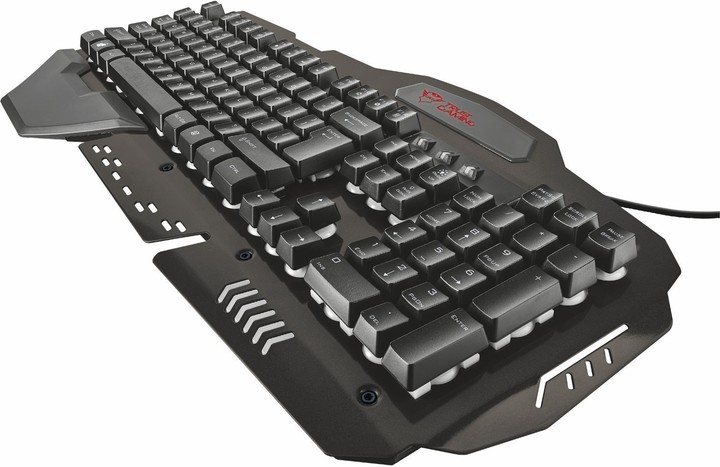 Trust GXT 850 Metal Gaming Keyboard, UK_1400231581