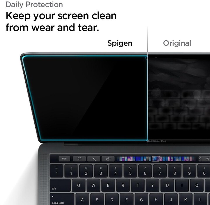 Spigen ochranné sklo Glass FC pro MacBook Air 13&quot;/Pro 13&quot;, černá_906201375