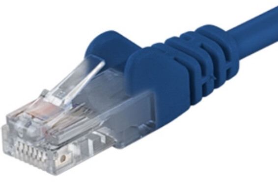 PremiumCord Patch kabel UTP RJ45-RJ45 level 5e, 0.25m, modrá_504988110
