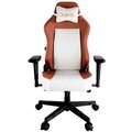 DEV1S Luxury Crema, herní židle, bílá/hnědá_1660309834
