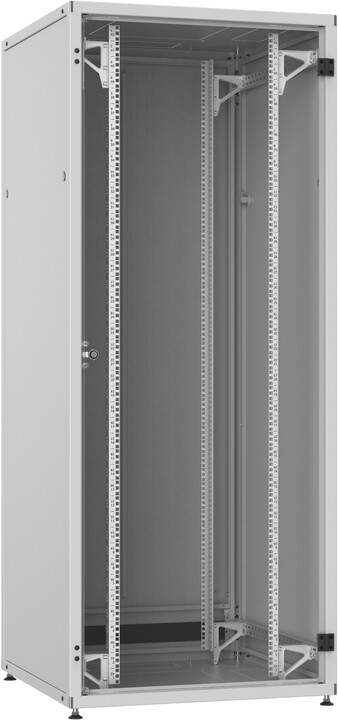 Solarix LC-50 45U, 800x800 RAL 7035, skleněné dveře, 1-bodový zámek_1726335160