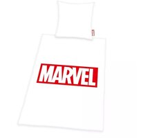 Povlečení Marvel - Logo (bílé) Poukaz 200 Kč na nákup na Mall.cz