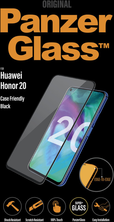 PanzerGlass Edge-to-Edge pro Honor 20, černá_1674953437