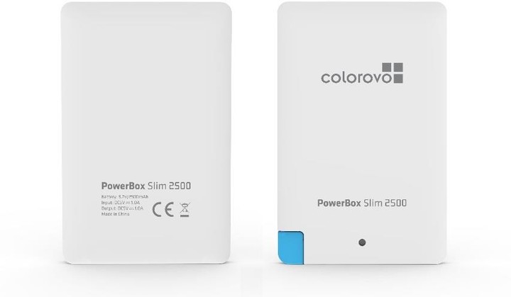 Colorovo PowerBox Slim 2500 mAh, bílá_1812222061