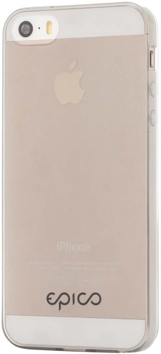 EPICO Plastový kryt pro iPhone 5/5S/SE TWIGGY GLOSS - bílý transparentní_1254923638