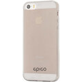 EPICO Plastový kryt pro iPhone 5/5S/SE TWIGGY GLOSS - bílý transparentní