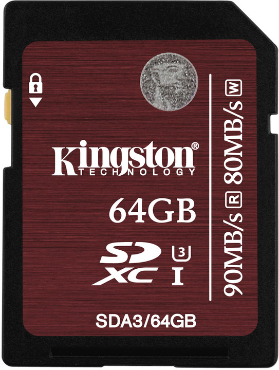 Paměťová karta SDXC 64GB Kingston UHS-I (Class 3) (v ceně 699 Kč)_908160917