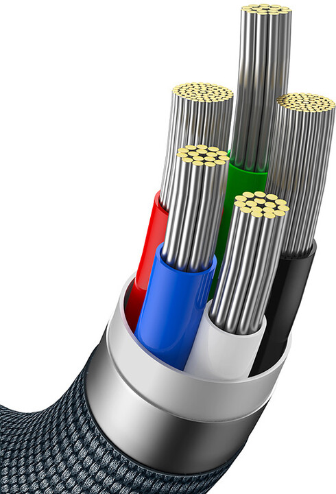 Baseus nabíjecí / datový kabel Crystal Shine Series USB-C - Lightning, 20W, 2m, černá_813420053
