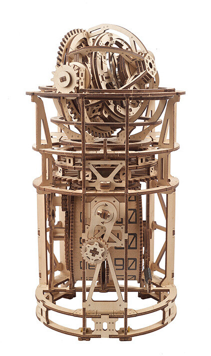 UGEARS stavebnice - Sky Watcher Tourbillon Table Clock, mechanická, dřevěná_1865955846