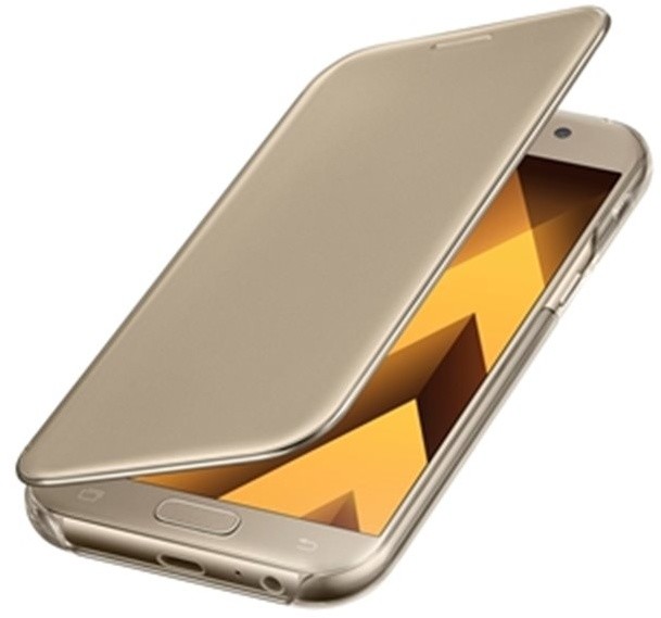 Samsung Galaxy A5 2017 (SM-A520C), flipové pouzdro, Clear View, zlaté_477944661