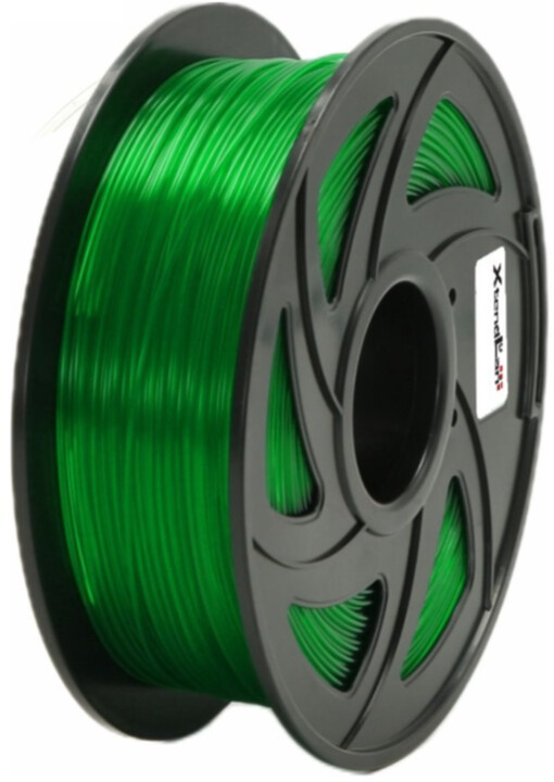 XtendLAN tisková struna (filament), PETG, 1,75mm, 1kg, průhledný zelený_1361873133