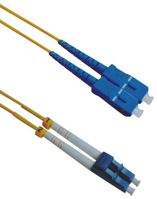 Masterlan optický patch cord, LCupc/SCupc, Duplex, Singlemode 9/125, 2m_1465782587