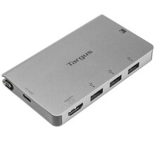 Targus hub USB-C - 3x USB, HDMI, SD/MicroSD, 4Kx2K@30Hz, stříbrná_1044878816
